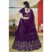 Picture of Superb Chiffon Purple Lehenga Choli