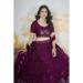 Picture of Admirable Chiffon Saddle Brown Lehenga Choli