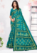 Picture of Lovely Cotton Dark Cyan Saree