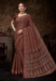 Picture of Amazing Cotton Brown Saree