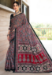 Picture of Beautiful Cotton Dark Slate Grey Saree