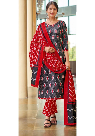 Picture of Cotton Dark Slate Grey Readymade Salwar Kameez