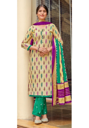 Picture of Well Formed Cotton Burly Wood Readymade Salwar Kameez
