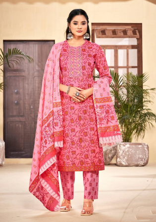 Picture of Marvelous Cotton Light Coral Readymade Salwar Kameez