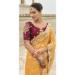 Picture of Magnificent Silk Golden Rod Saree