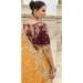Picture of Magnificent Silk Golden Rod Saree