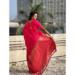 Picture of Pretty Silk Dark Red Saree