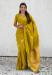 Picture of Lovely Silk Golden Rod Saree