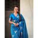 Picture of Stunning Silk Steel Blue Saree