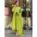 Picture of Ideal Chiffon Yellow Green Readymade Salwar Kameez