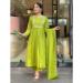 Picture of Ideal Chiffon Yellow Green Readymade Salwar Kameez