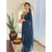 Picture of Chiffon Dark Slate Grey Readymade Salwar Kameez