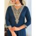 Picture of Chiffon Dark Slate Grey Readymade Salwar Kameez