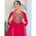 Picture of Charming Chiffon Crimson Readymade Salwar Kameez