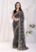 Picture of Pleasing Georgette Black Saree