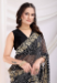Picture of Pleasing Georgette Black Saree