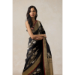 Picture of Elegant Silk Black Saree