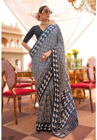 Picture of Comely Silk Rosy Brown Saree