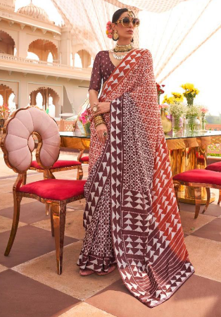 Picture of Appealing Silk Brown Saree