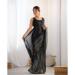 Picture of Superb Georgette Black Saree