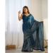 Picture of Exquisite Georgette Dark Slate Grey Saree