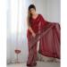Picture of Nice Georgette Crimson Saree