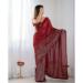 Picture of Nice Georgette Crimson Saree