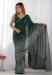 Picture of Excellent Georgette Sea Green Saree