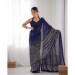 Picture of Lovely Georgette Dark Slate Grey Saree