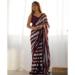 Picture of Resplendent Georgette Brown Saree