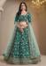 Picture of Statuesque Silk Teal Lehenga Choli
