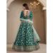 Picture of Statuesque Silk Teal Lehenga Choli