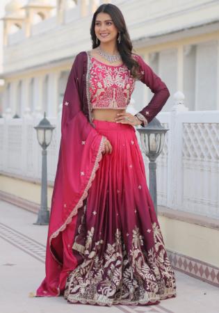Picture of Radiant Georgette Maroon Lehenga Choli