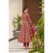 Picture of Admirable Chiffon Saddle Brown Readymade Salwar Kameez