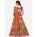 Picture of Appealing Silk Fire Brick Lehenga Choli