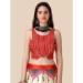 Picture of Well Formed Satin & Silk Maroon Lehenga Choli