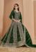 Picture of Comely Georgette Dark Green Anarkali Salwar Kameez