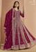 Picture of Lovely Georgette Dark Red Anarkali Salwar Kameez
