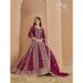 Picture of Lovely Georgette Dark Red Anarkali Salwar Kameez