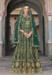 Picture of Beautiful Net Dark Green Anarkali Salwar Kameez