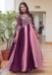 Picture of Excellent Georgette Brown Party Wear Gown