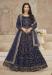 Picture of Stunning Chiffon Midnight Blue Anarkali Salwar Kameez