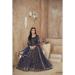 Picture of Stunning Chiffon Midnight Blue Anarkali Salwar Kameez