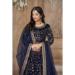 Picture of Stunning Chiffon Midnight Blue Anarkali Salwar Kameez