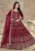 Picture of Pleasing Chiffon Maroon Anarkali Salwar Kameez