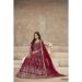 Picture of Pleasing Chiffon Maroon Anarkali Salwar Kameez