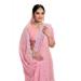 Picture of Shapely Georgette Pale Violet Red Saree