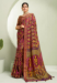 Picture of Magnificent Georgette Maroon Saree