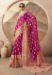Picture of Bewitching Georgette Medium Violet Red Saree