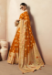 Picture of Resplendent Georgette Dark Golden Rod Saree